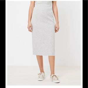 Animal print pull on midi skirt by Loft